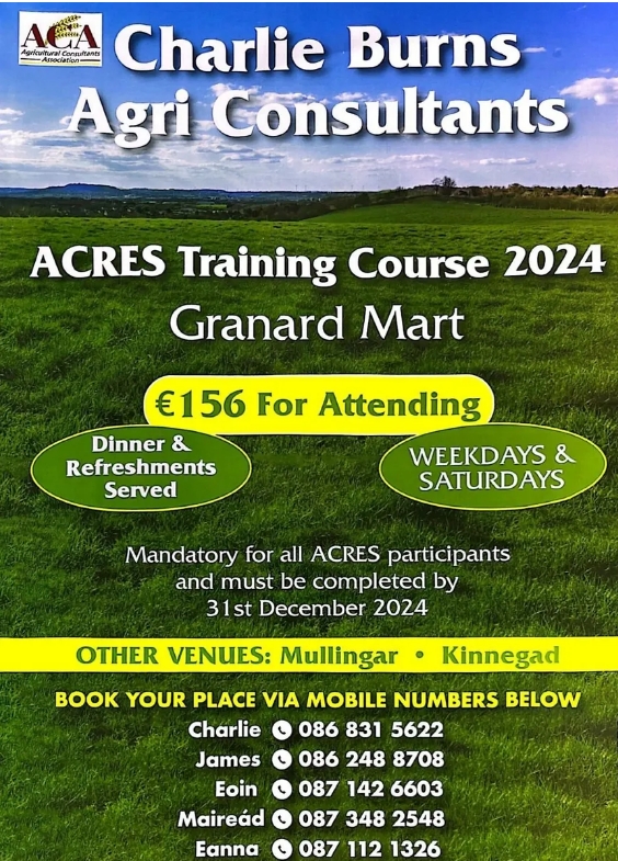 ACRES Training Courses Autumn 2024